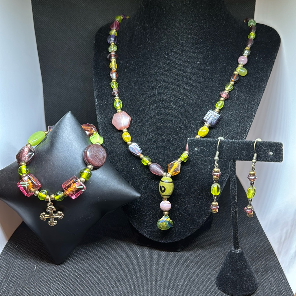Handmade Art Glass Set
